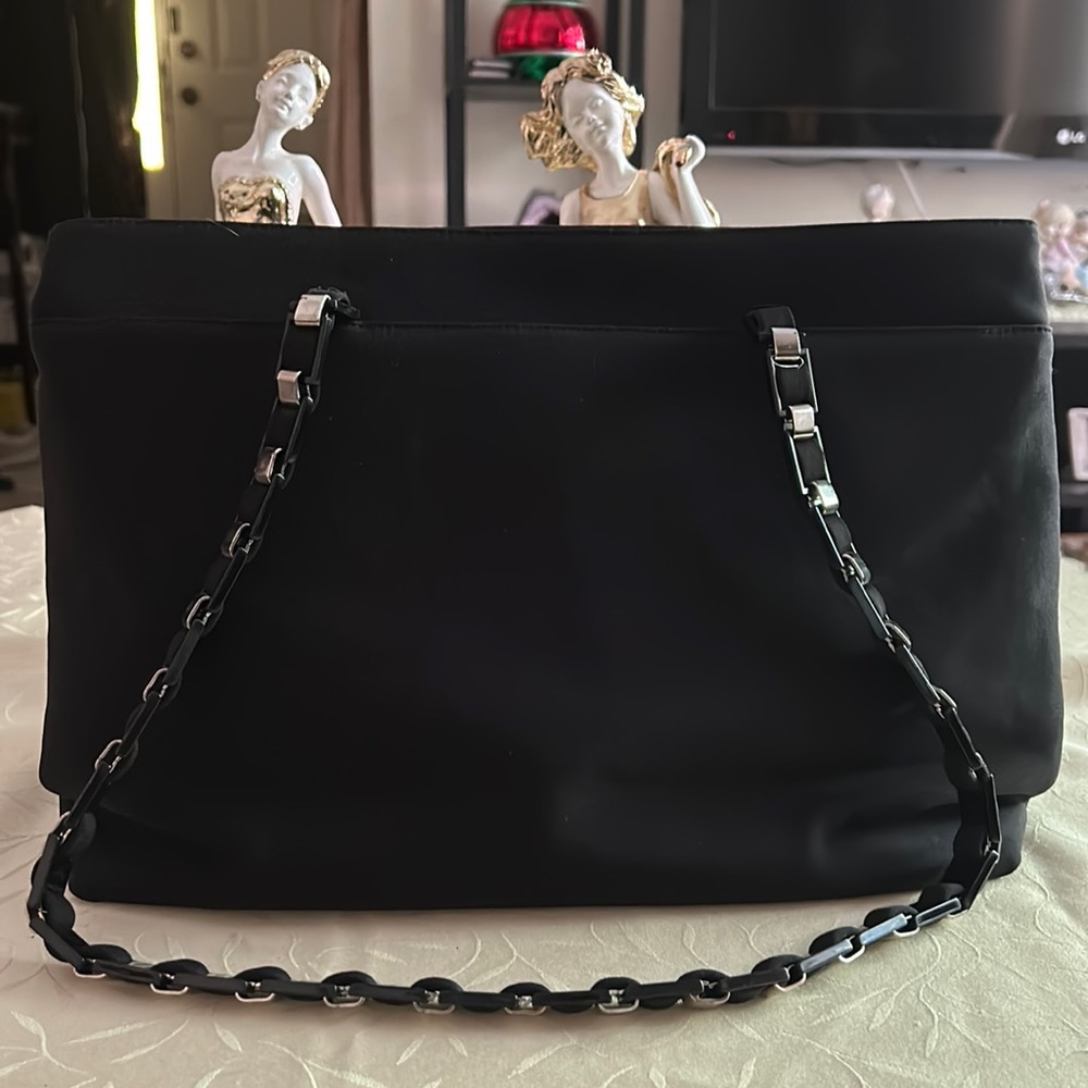 Salvatore Ferragamo Cloth Chain Handbag